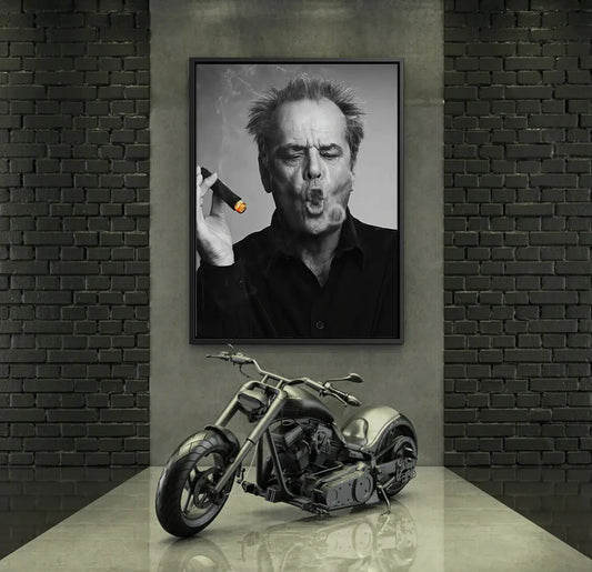 Jack Nicholson Cigar - Canvas