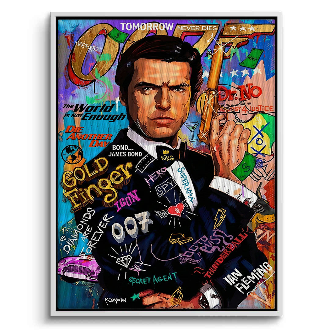 2James Bond 007 Pop Art  - Canvas