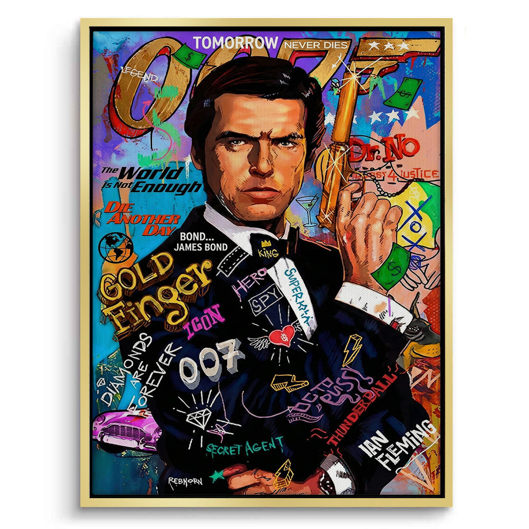 2James Bond 007 Pop Art  - Canvas