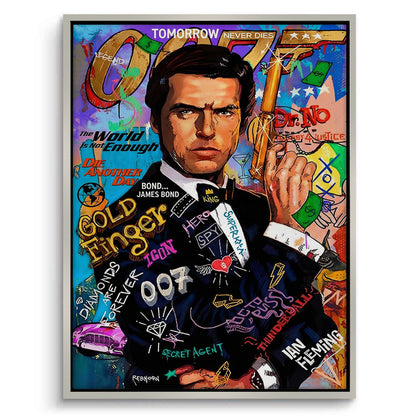 James Bond 007 Pop Art  - Canvas