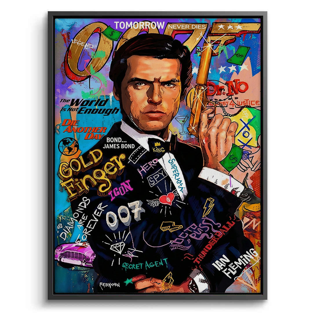 2James Bond 007 Pop Art  - Canvas