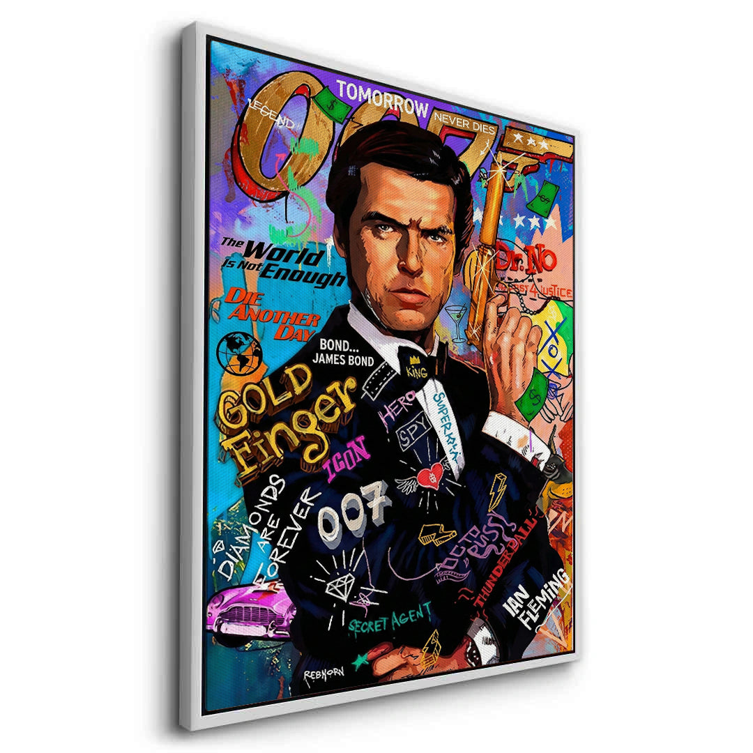2James Bond 007 Pop Art  - Canvas
