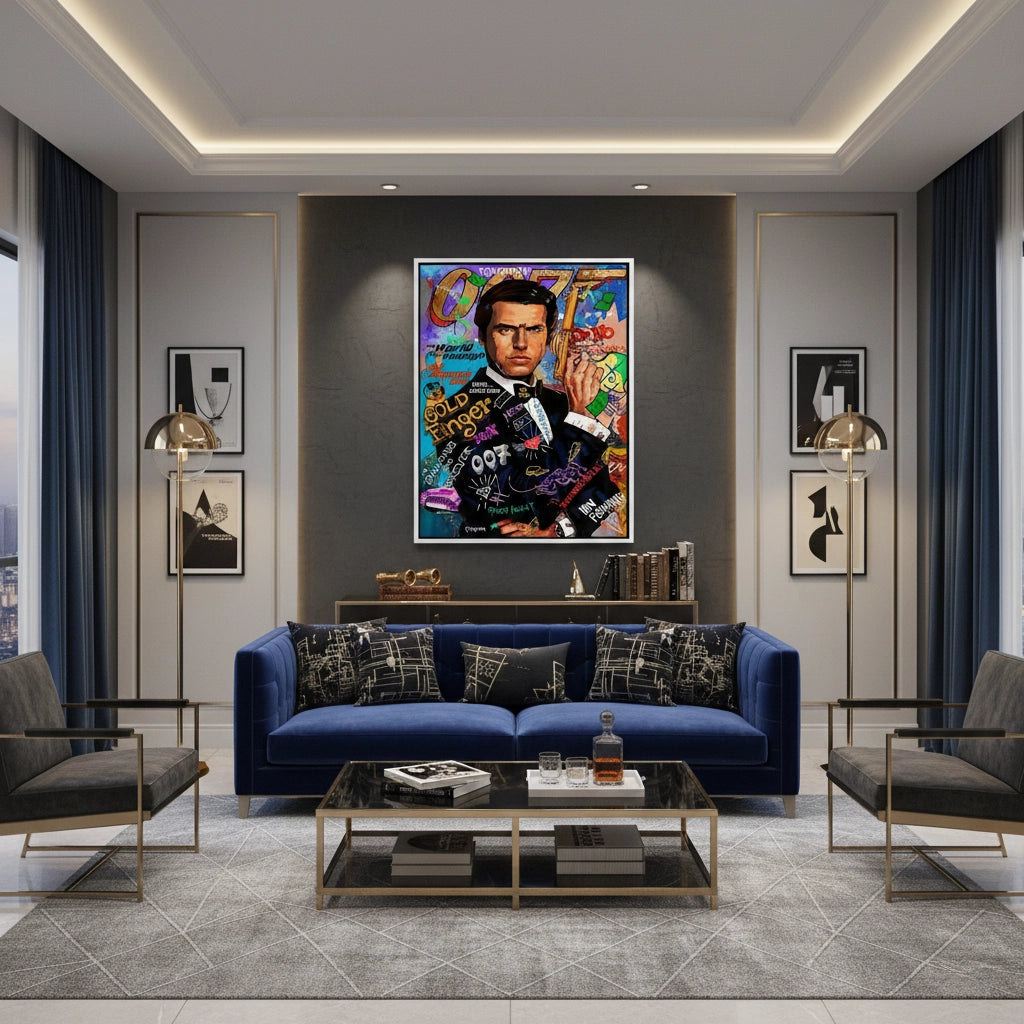 2James Bond 007 Pop Art  - Canvas