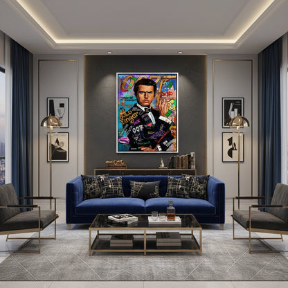 James Bond 007 Pop Art  - Canvas