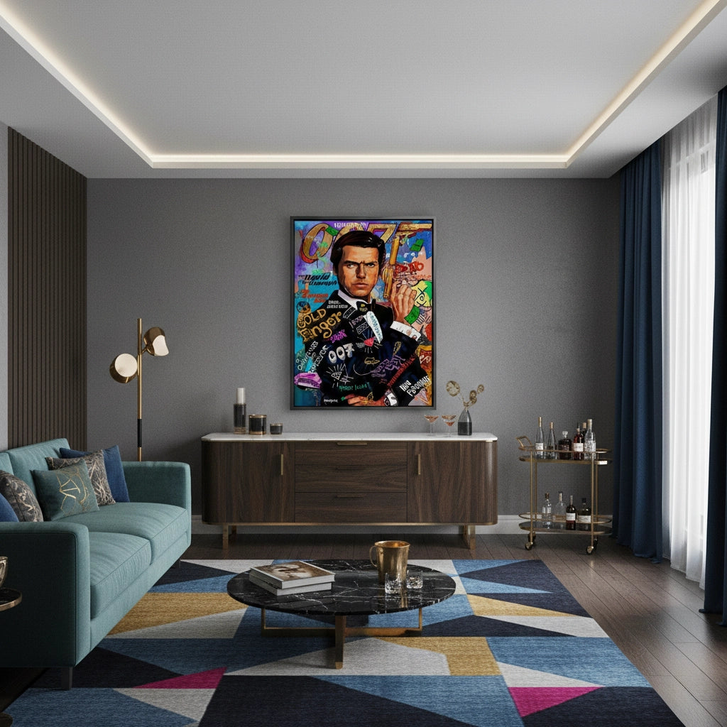 2James Bond 007 Pop Art  - Canvas
