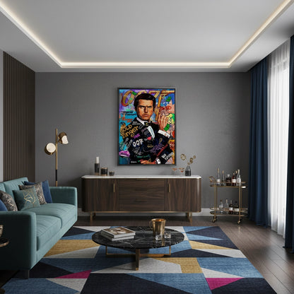 James Bond 007 Pop Art  - Canvas