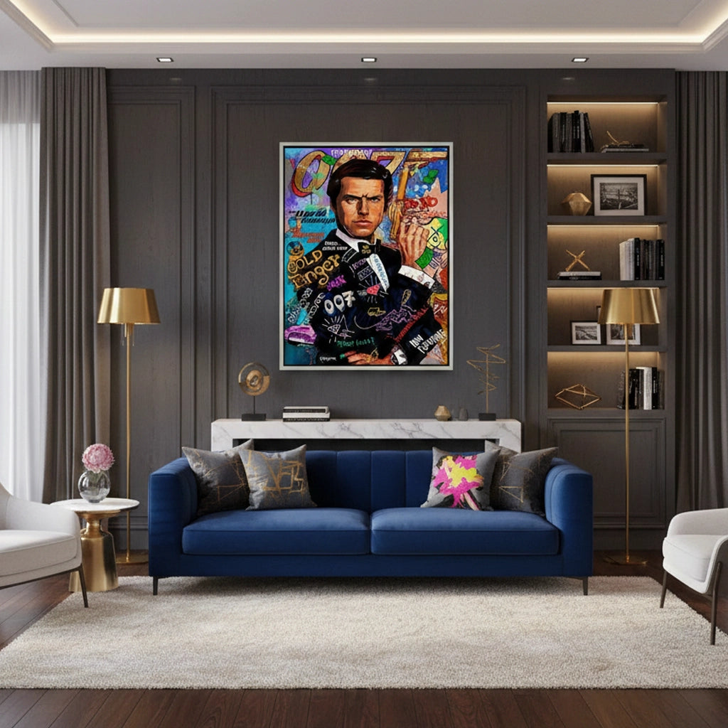 2James Bond 007 Pop Art  - Canvas