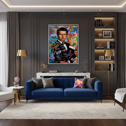 James Bond 007 Pop Art  - Canvas
