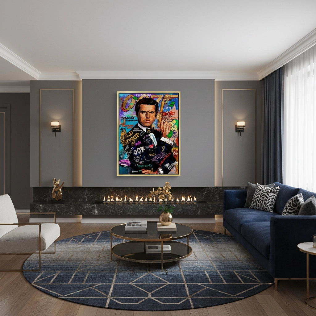 2James Bond 007 Pop Art  - Canvas