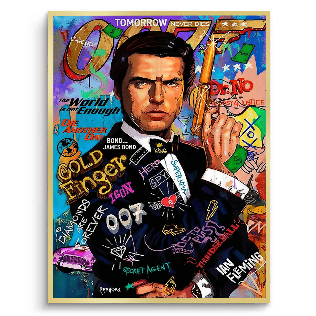 2James Bond 007 Pop Art - Fine Art