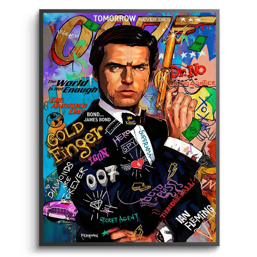 2James Bond 007 Pop Art - Fine Art