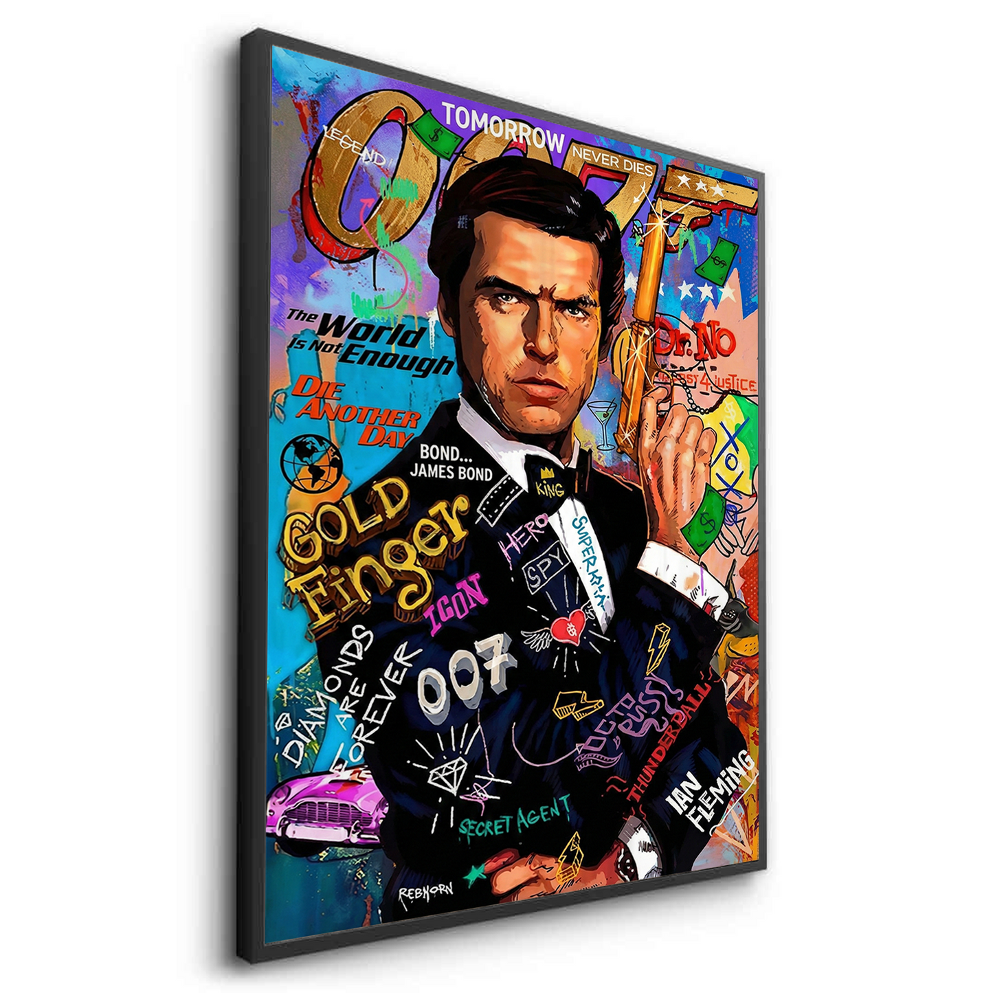 2James Bond 007 Pop Art - Fine Art