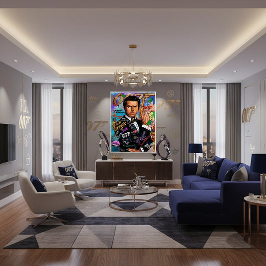 James Bond 007 Pop Art - Fine Art