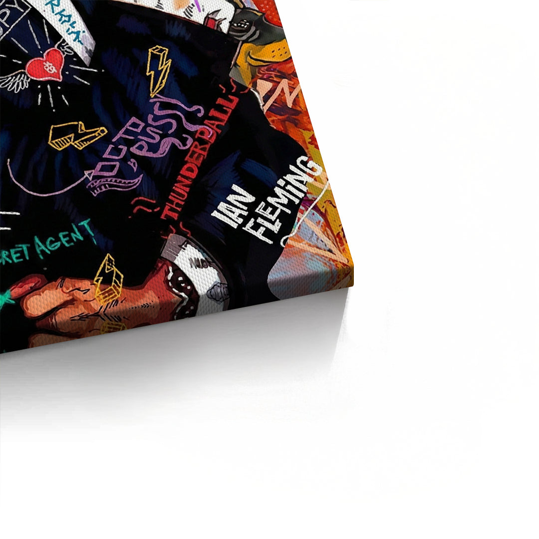 2James Bond 007 Pop Art  - Canvas