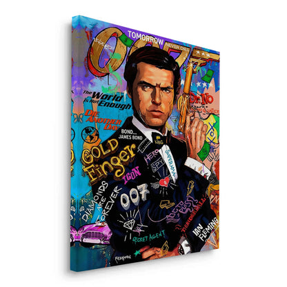James Bond 007 Pop Art  - Canvas