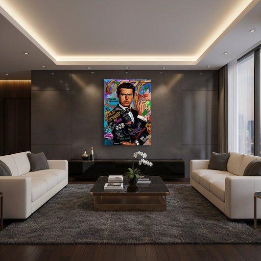 James Bond 007 Pop Art  - Canvas