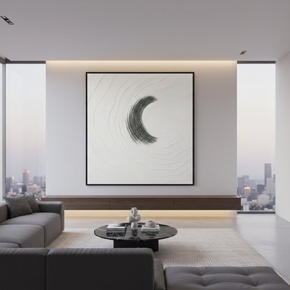 Japandi Black Stroke Painting #JBSP440