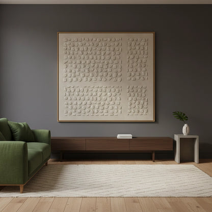 Japandi Taupe Dot Painting #JTDP550