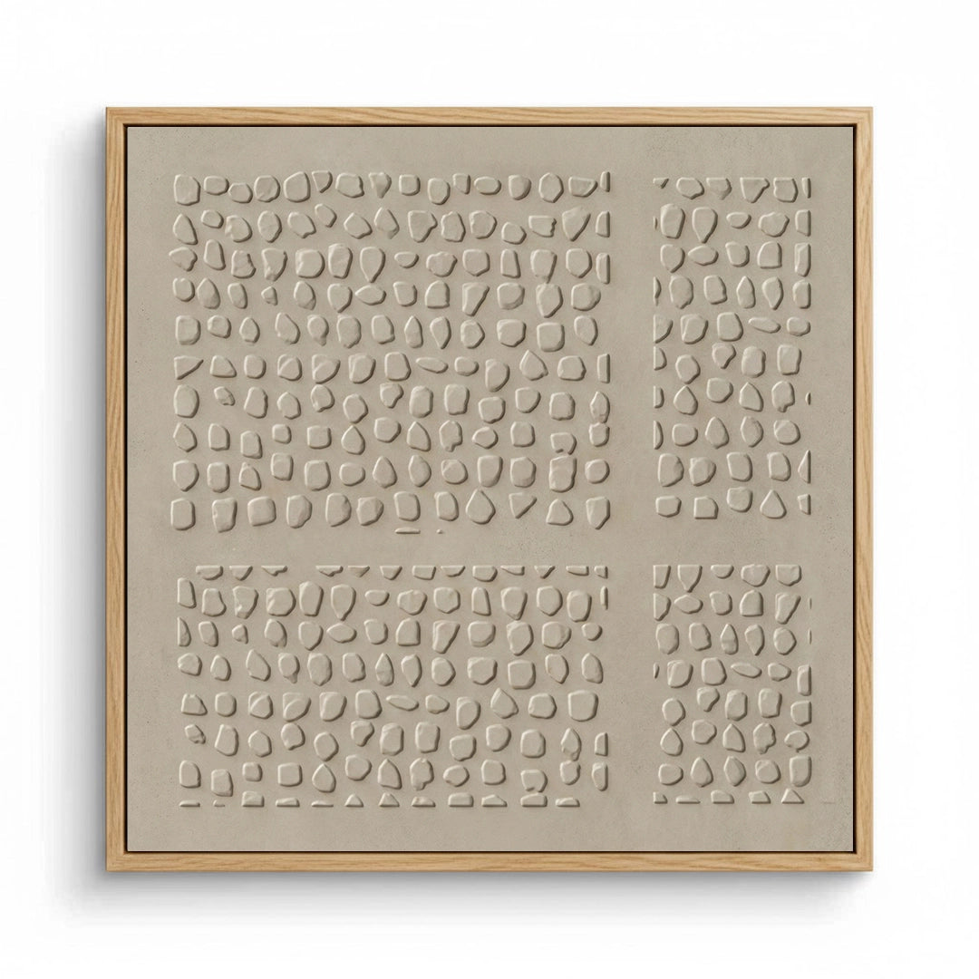 2Japandi Taupe Dot Painting #JTDP550