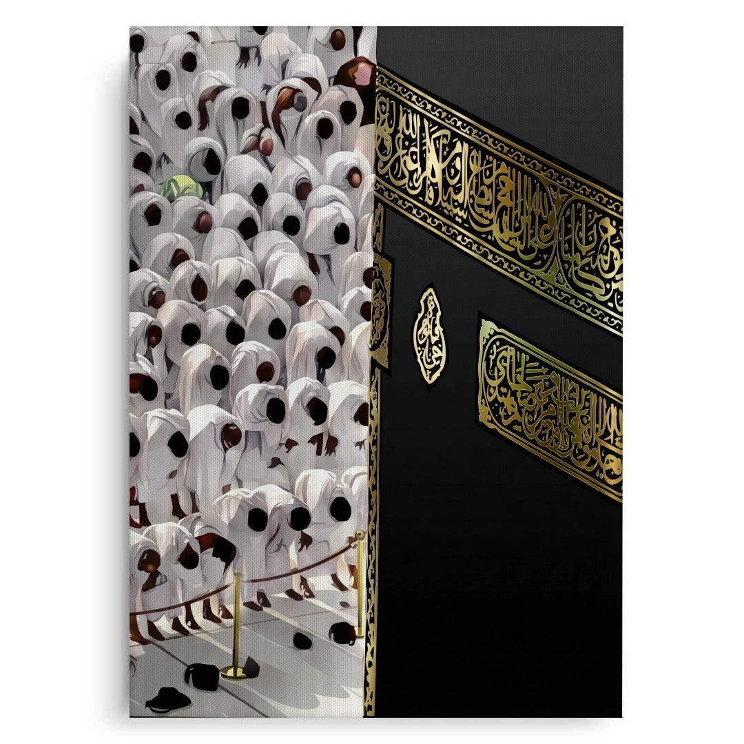 2Kaaba and Hajj Pilgrims - Canvas