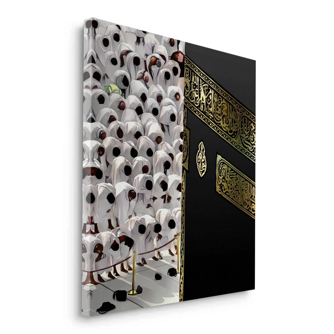 2Kaaba and Hajj Pilgrims - Canvas