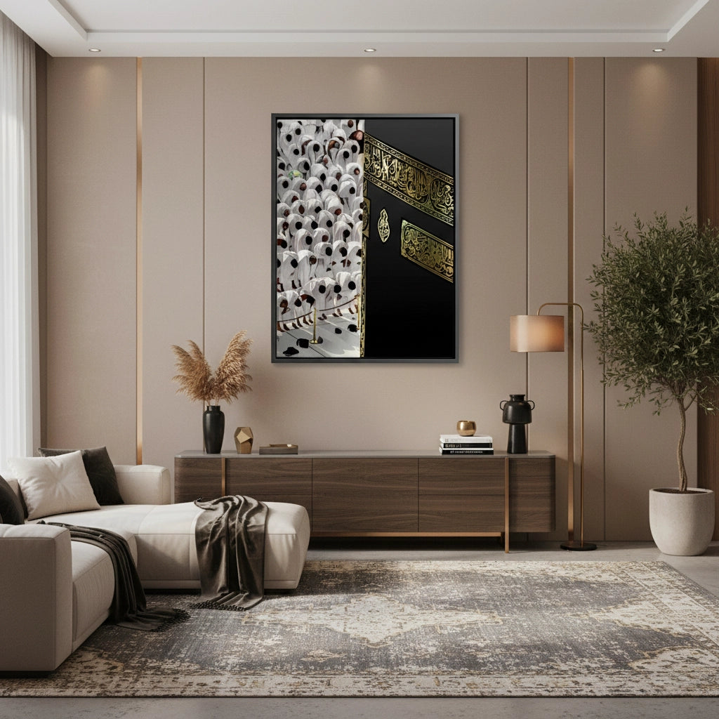 2Kaaba and Hajj Pilgrims - Canvas
