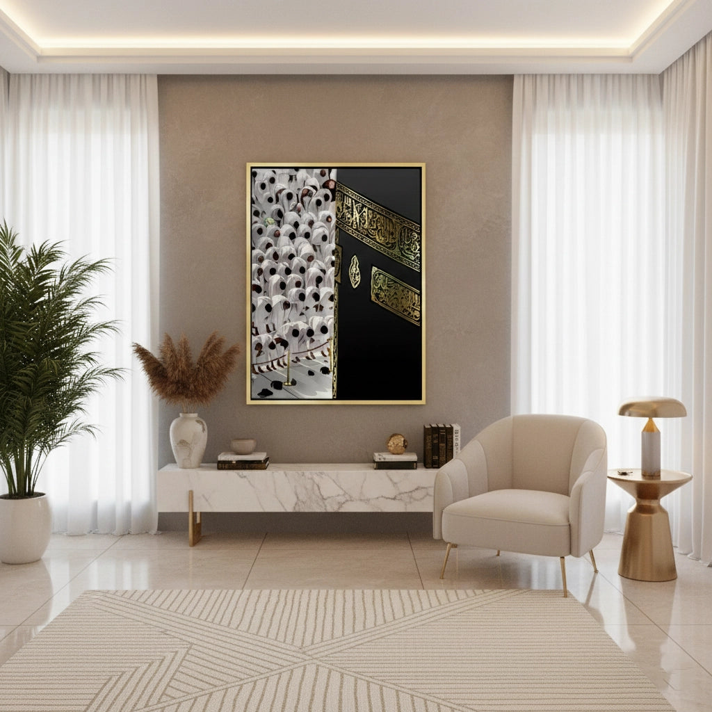 2Kaaba and Hajj Pilgrims - Canvas