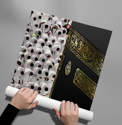 Kaaba and Hajj Pilgrims - Poster
