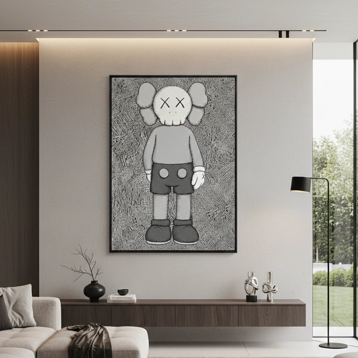 2Kaws Pop Figure Painting #TMPF110