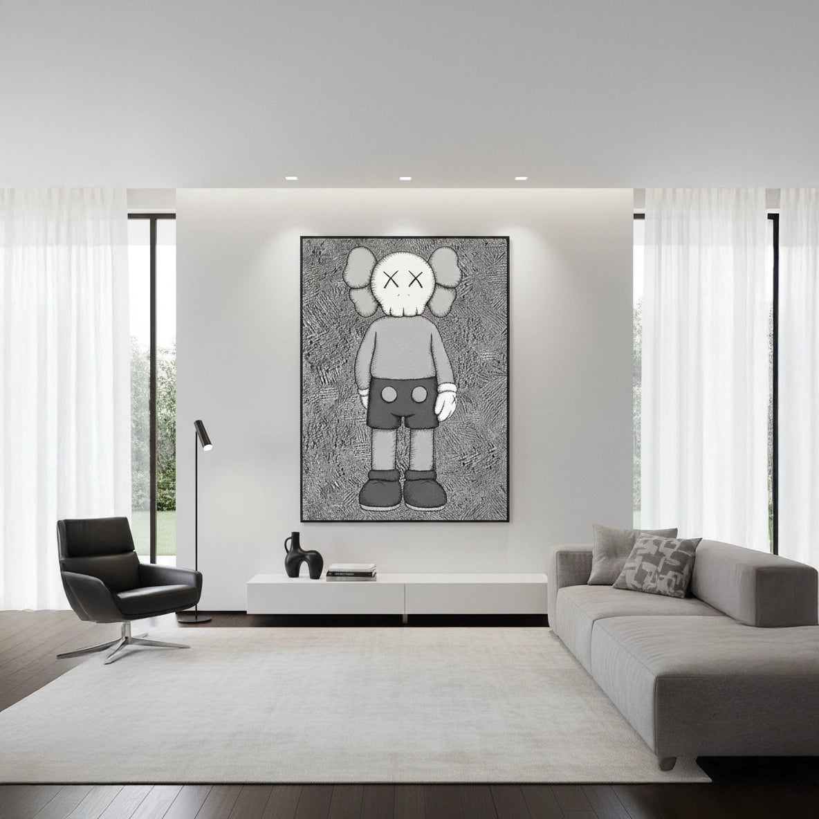 2Kaws Pop Figure Painting #TMPF110