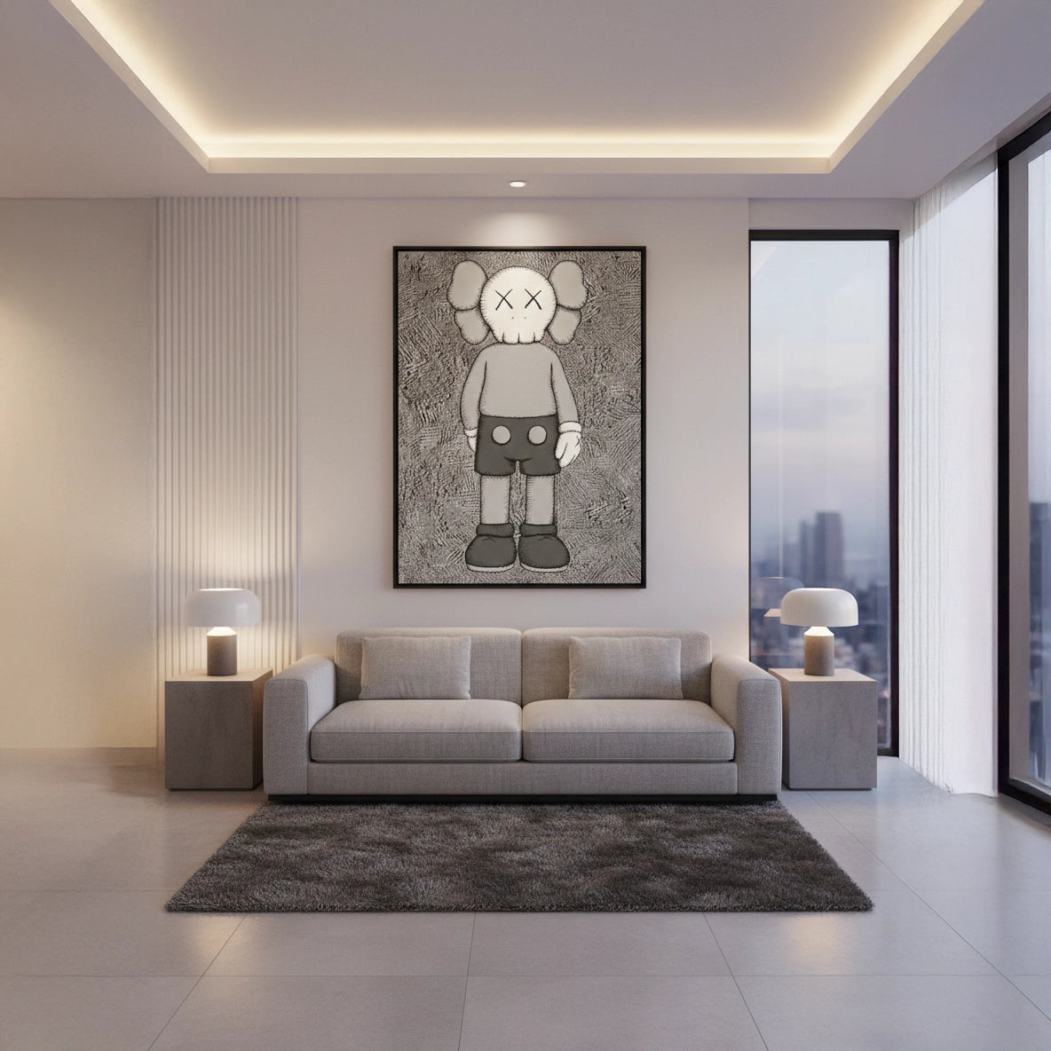 2Kaws Pop Figure Painting #TMPF110