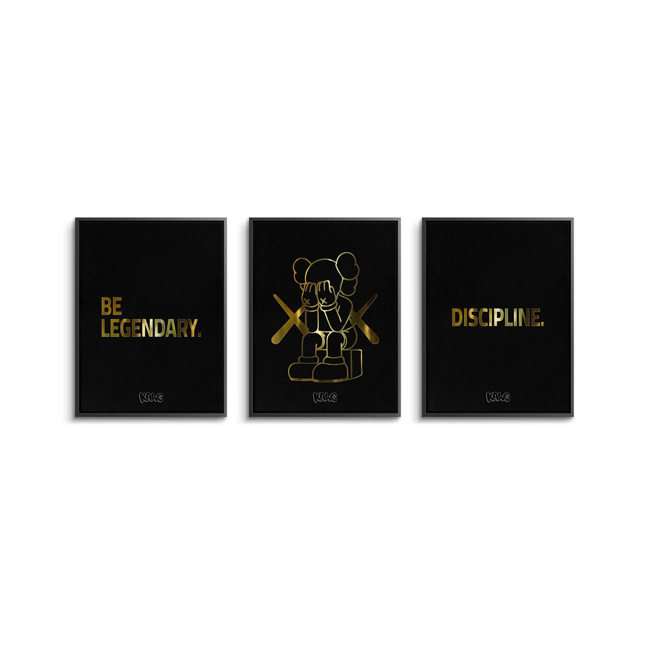 2Kaws set of 3 - Canvas