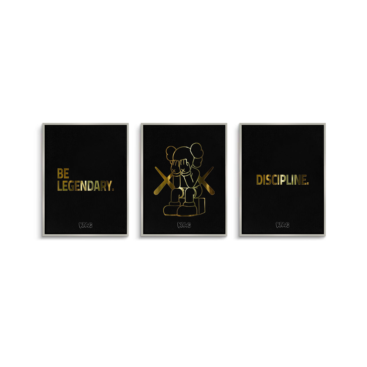 2Kaws set of 3 - Canvas