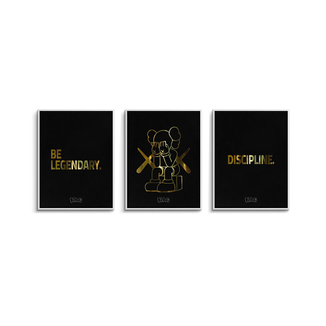 2Kaws set of 3 - Canvas