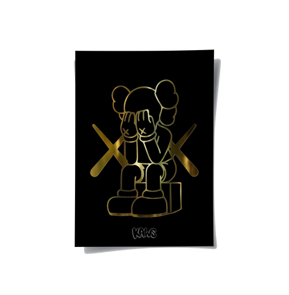 Kaws set of 3 - poster