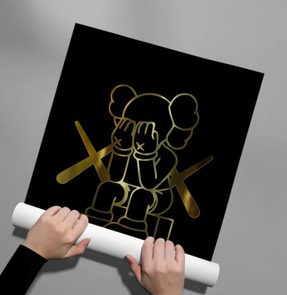 Kaws set of 3 - poster