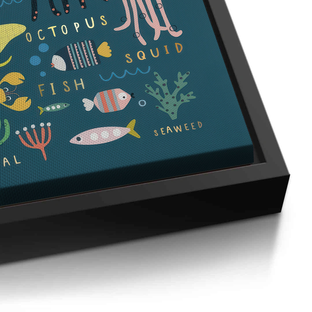 2Kids Educational Sea Animals - Canvas