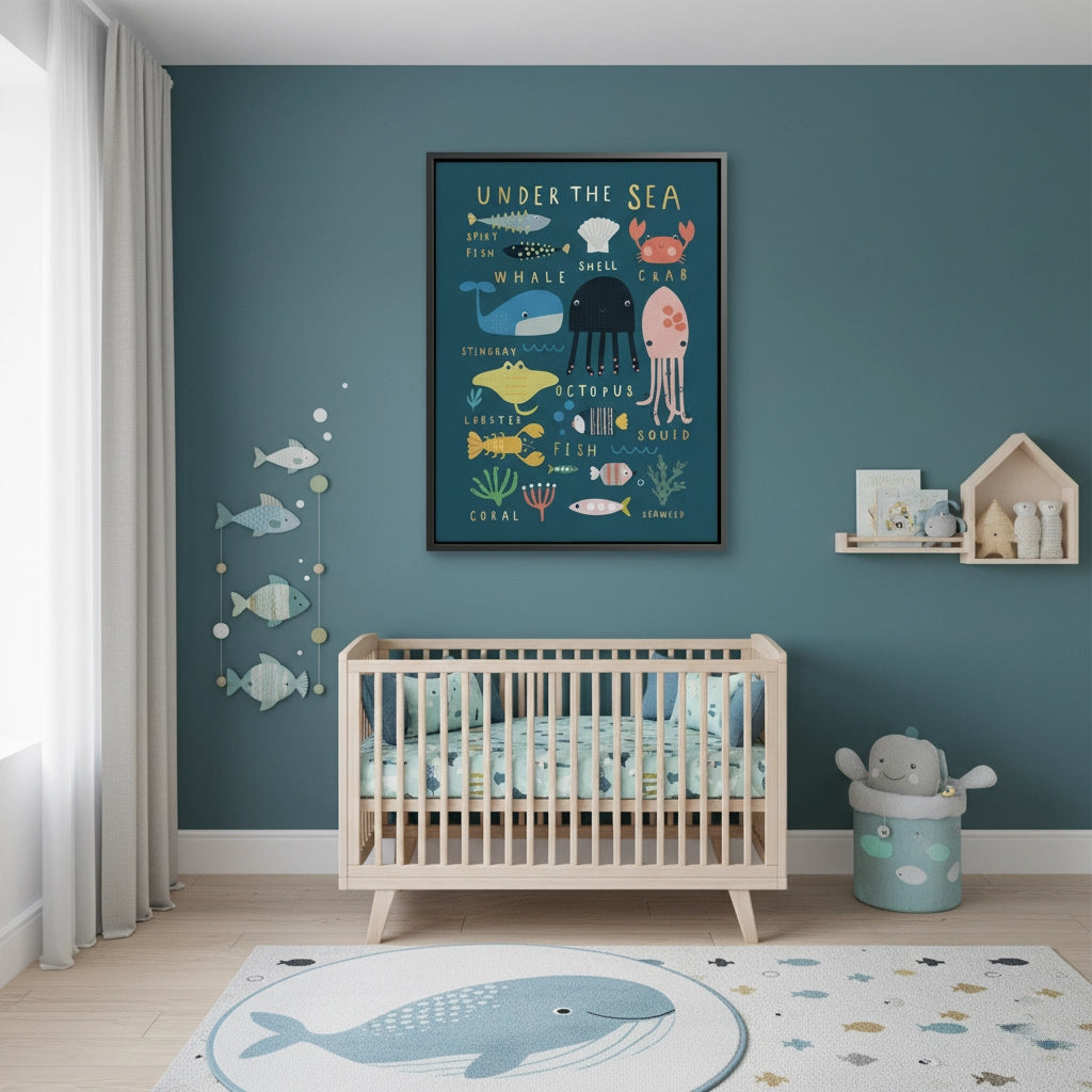 2Kids Educational Sea Animals - Canvas