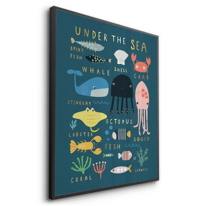 Kids Educational Sea Animals - Fine Art
