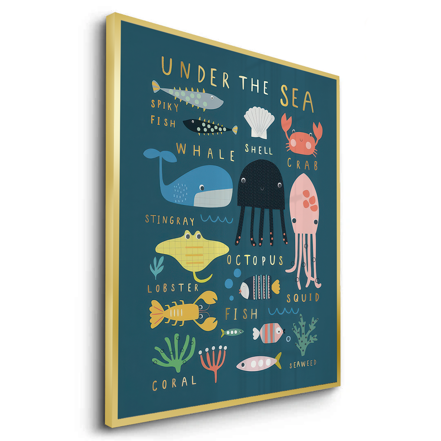 2Kids Educational Sea Animals - Fine Art