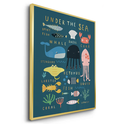 Kids Educational Sea Animals - Fine Art
