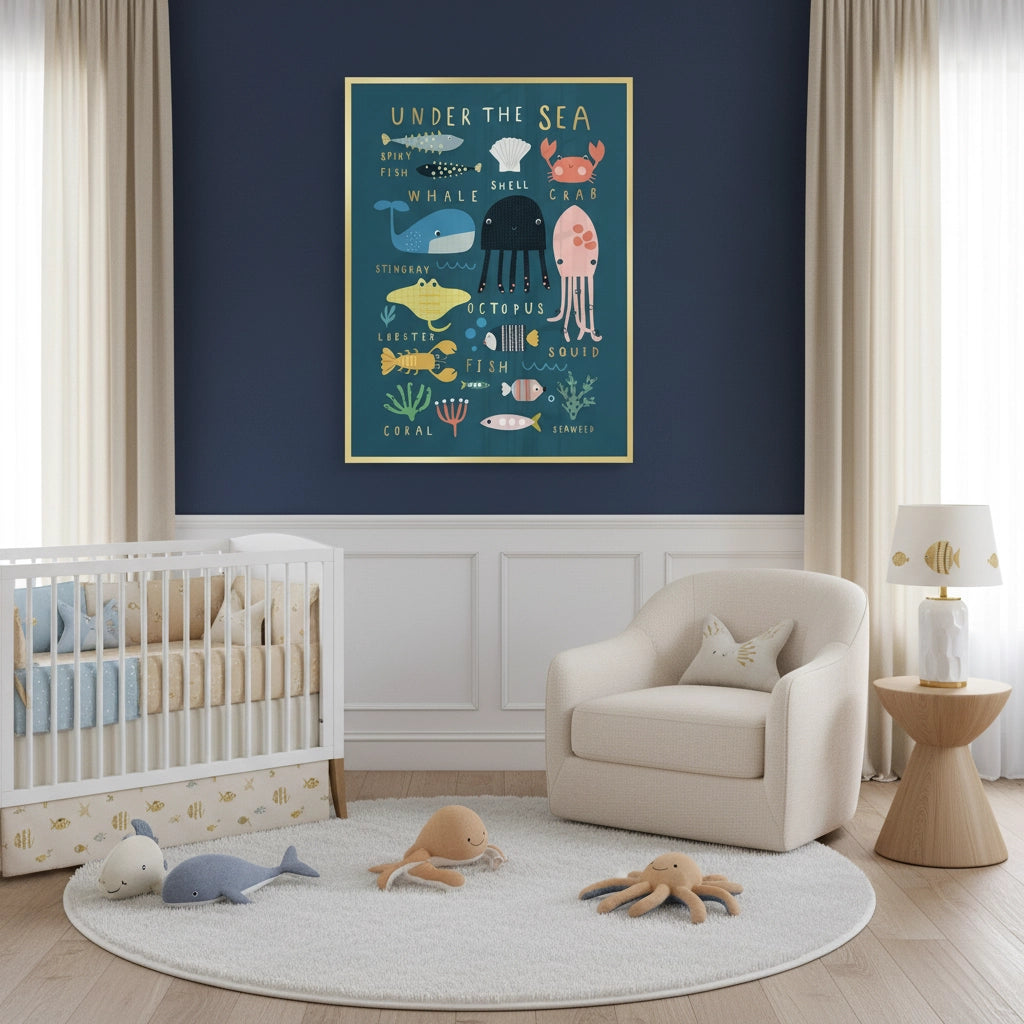 2Kids Educational Sea Animals - Fine Art