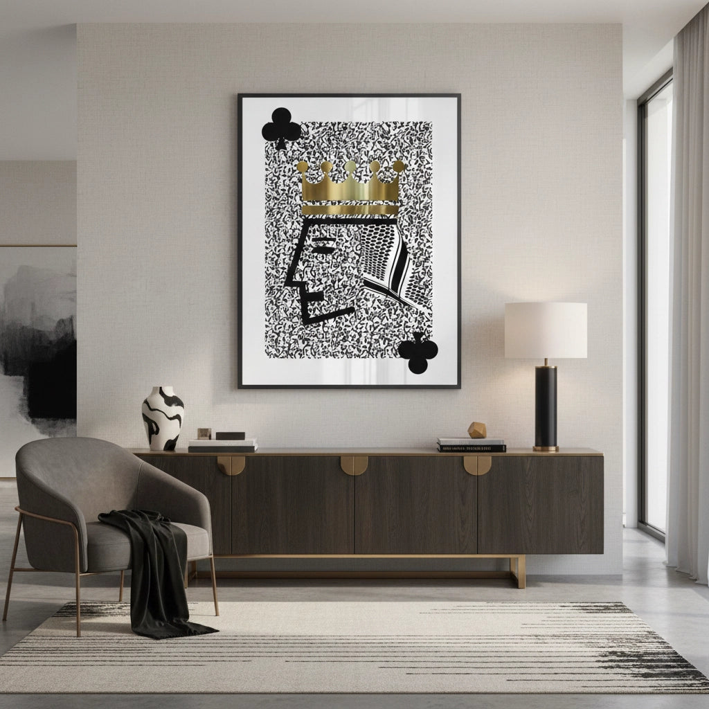 King of Clubs - Fine Art