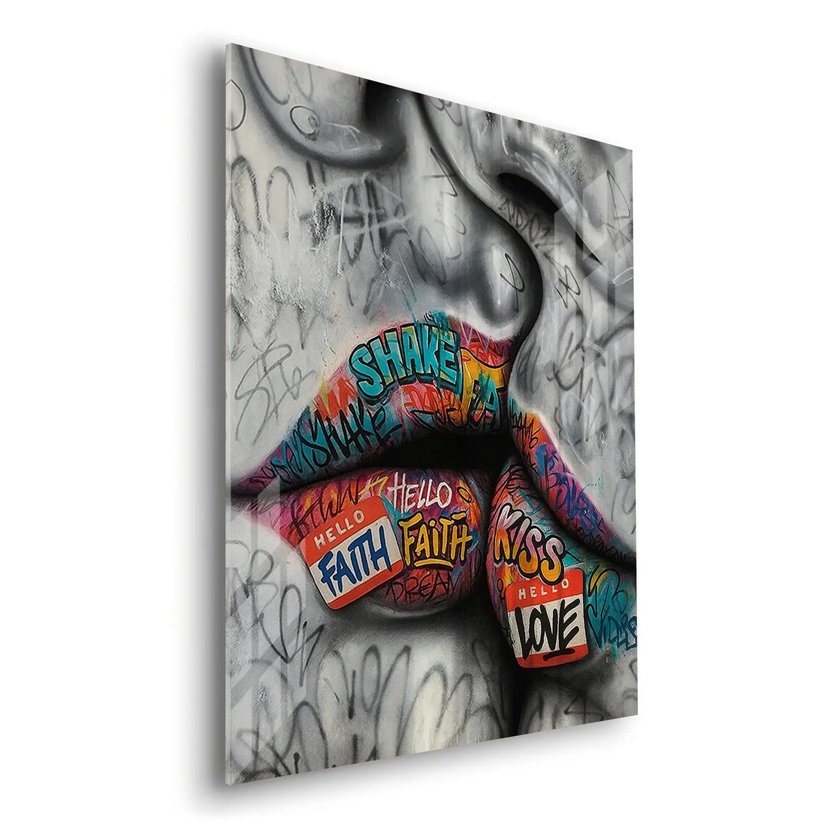 Kisses - Acrylic - Jasmineart.ae