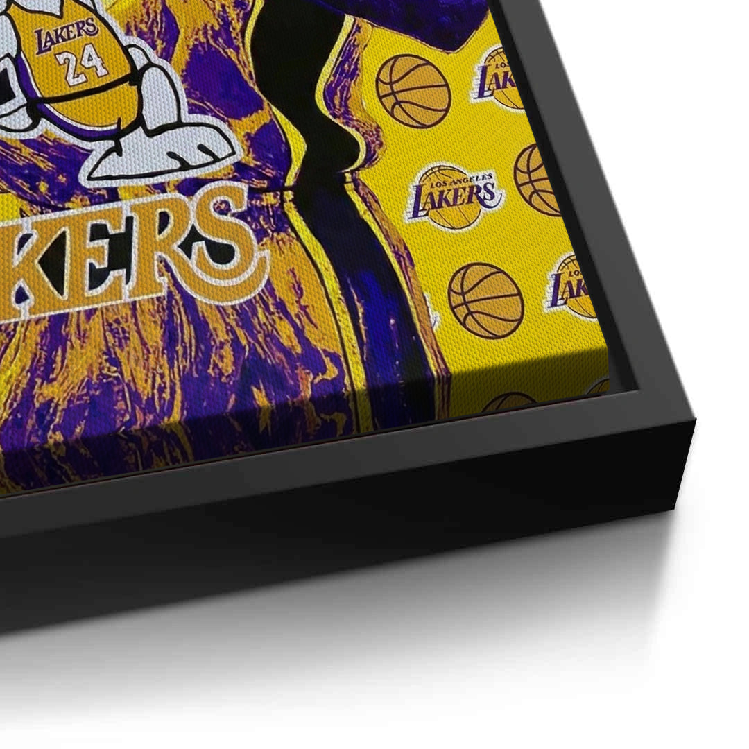 2Kobe Bryant #24 Lakers Tribute - Canvas