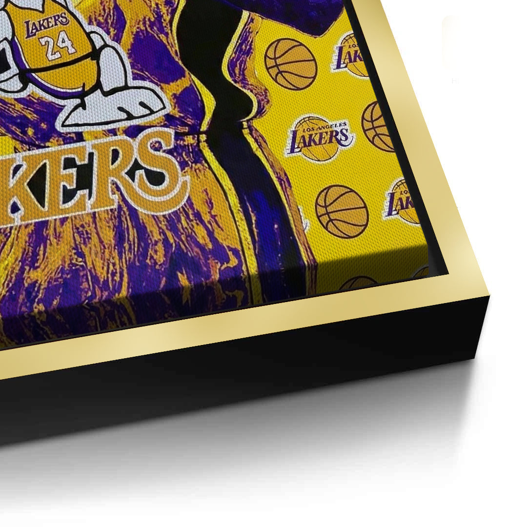 2Kobe Bryant #24 Lakers Tribute - Canvas