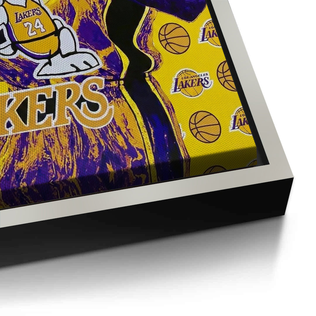 2Kobe Bryant #24 Lakers Tribute - Canvas