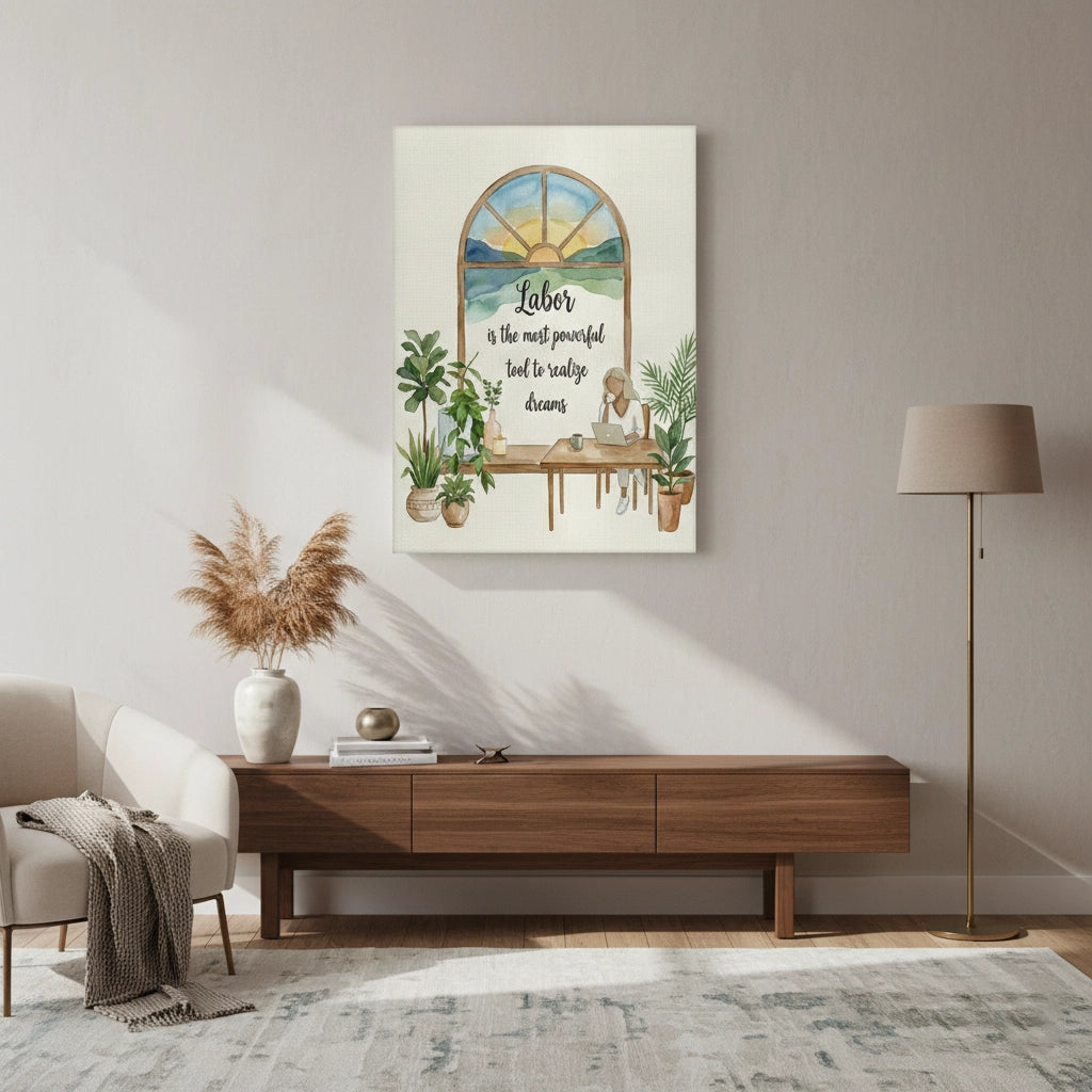 2Labor to Realize Dreams - Canvas