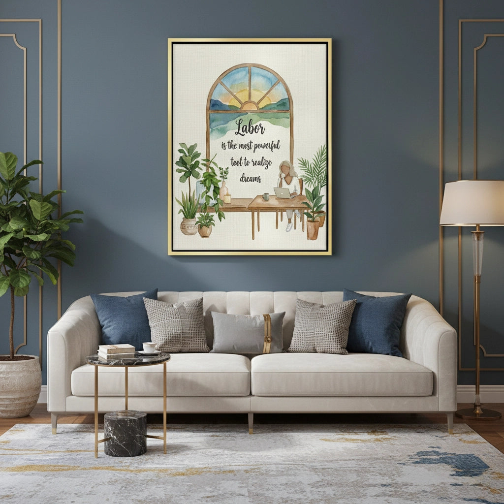 2Labor to Realize Dreams - Canvas