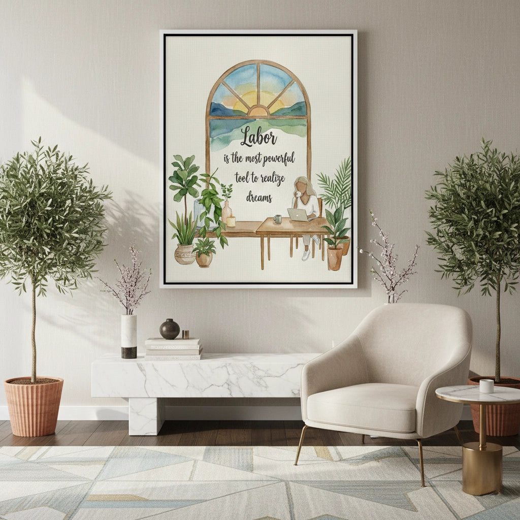 2Labor to Realize Dreams - Canvas